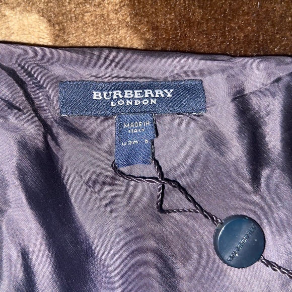 Burberry Italy Gray Pink Check Wool Midi A Line Skirt Size 6 NWT - Picture 3 of 8